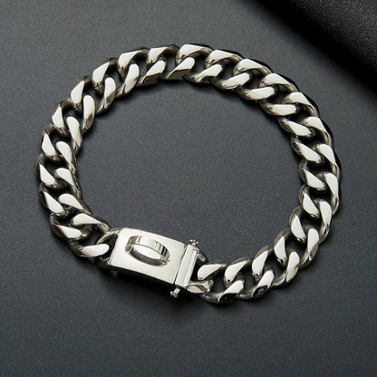 Stainless Steel Anti-Bite Dog Collar and Leash Set