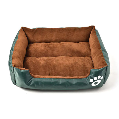 Factory Direct Soft Cotton Pet Bed with Paw Print Design
