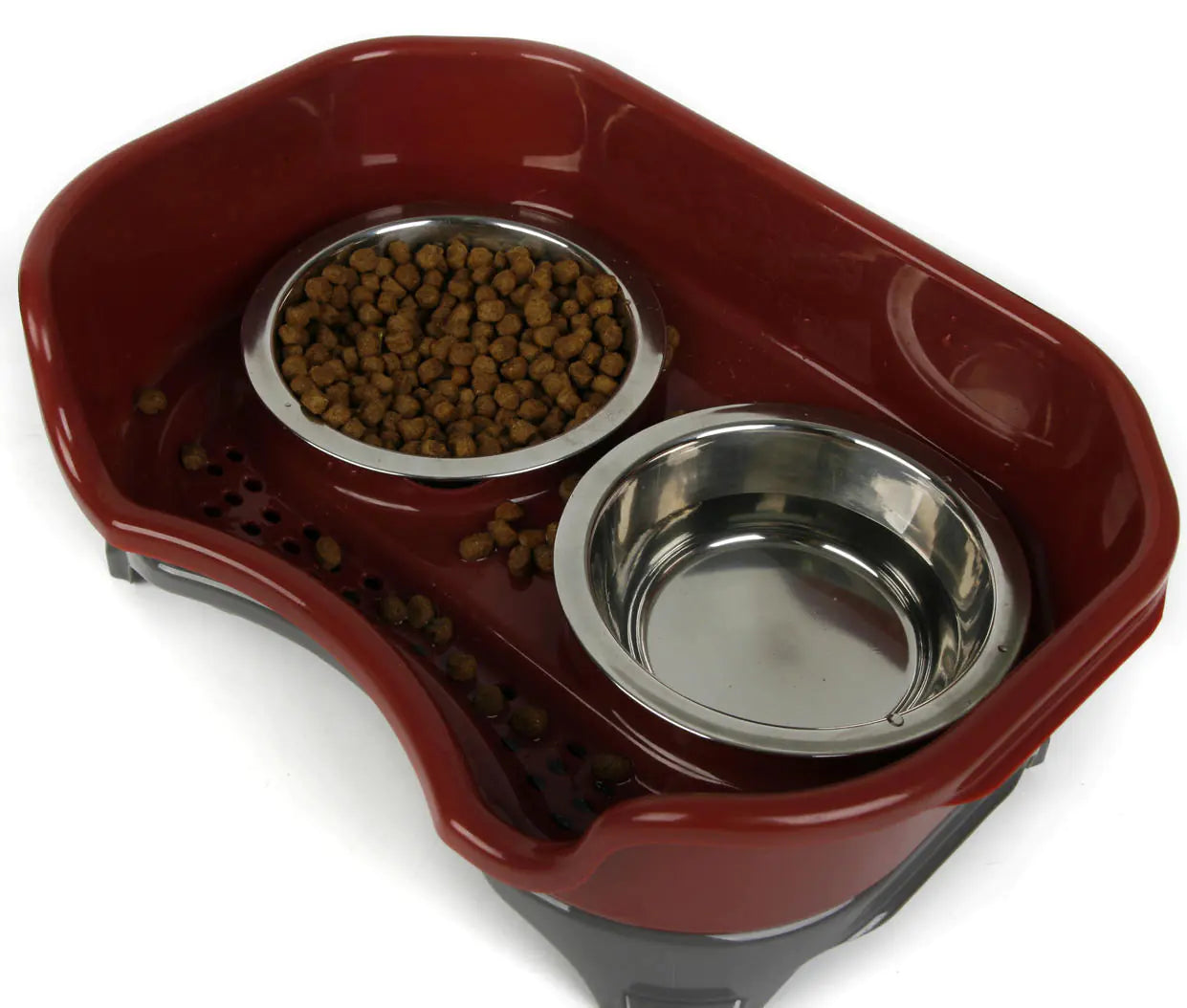 Stainless Steel Pet Dog and Cat Feeding Bowl Set