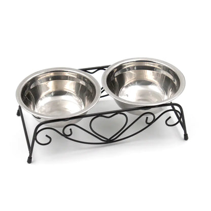 High-End Dual-Use Stainless Steel Pet Bowl