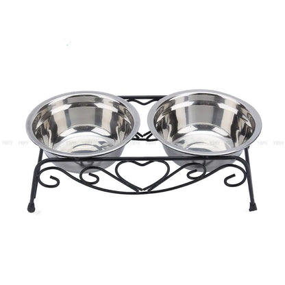 High-End Dual-Use Stainless Steel Pet Bowl