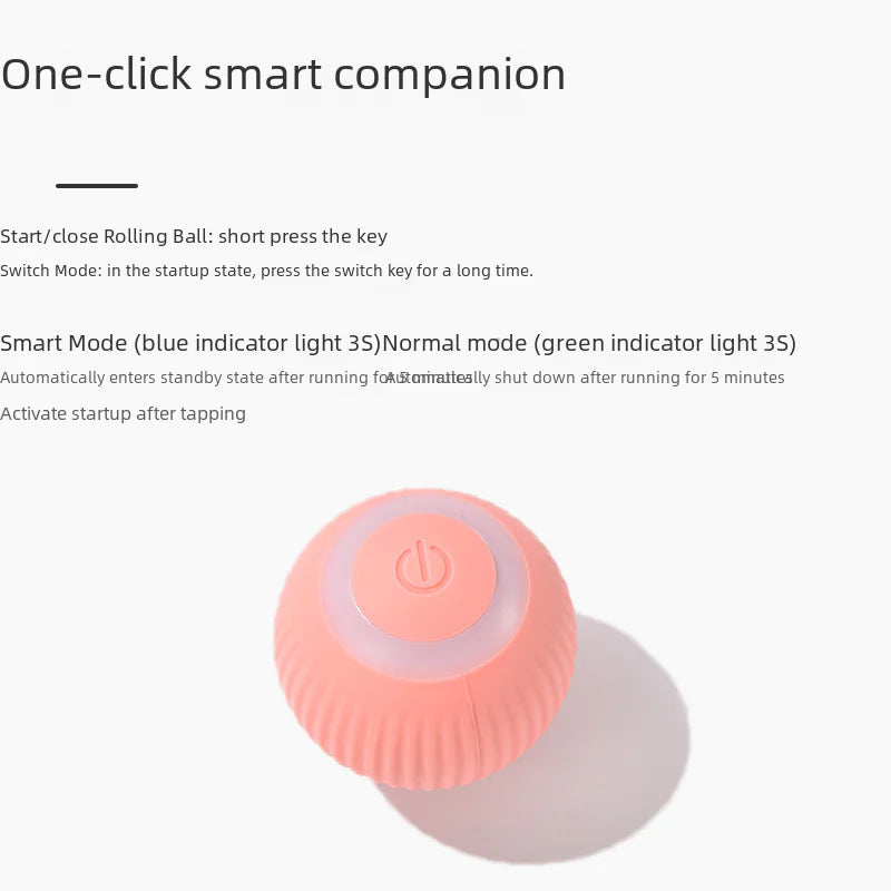 Electric Rechargeable Cat Toy Ball with Smart Features