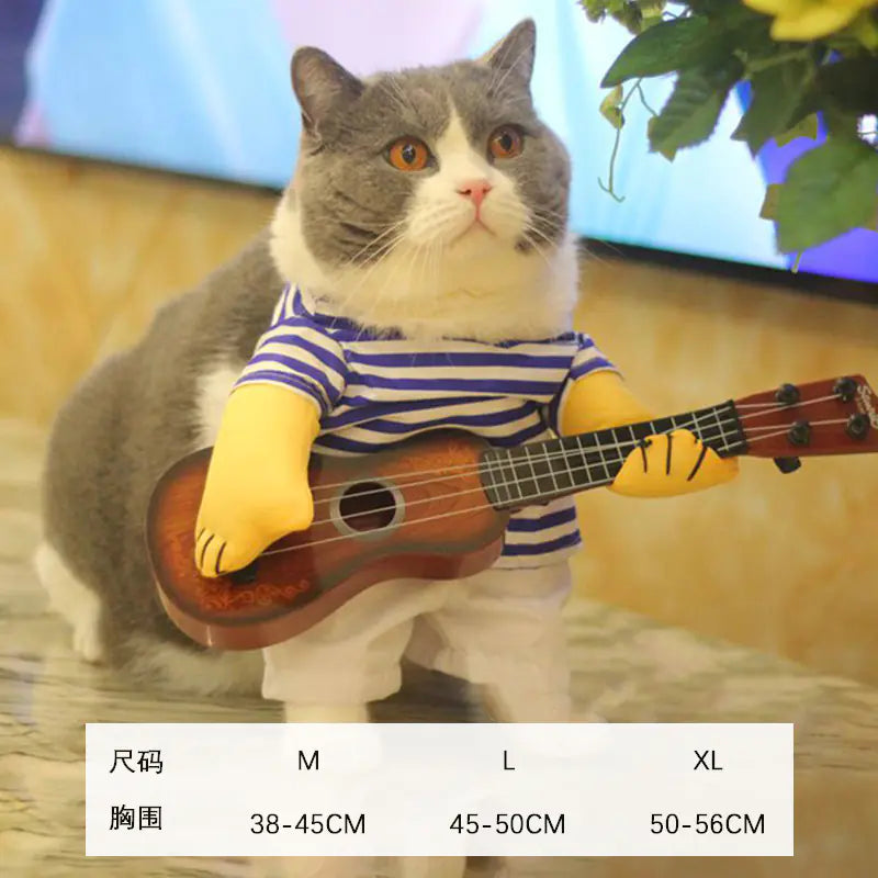 Halloween Pet Costume for Small Dogs with Knife Prop