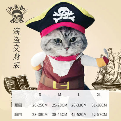 Halloween Pet Costume for Small Dogs with Knife Prop