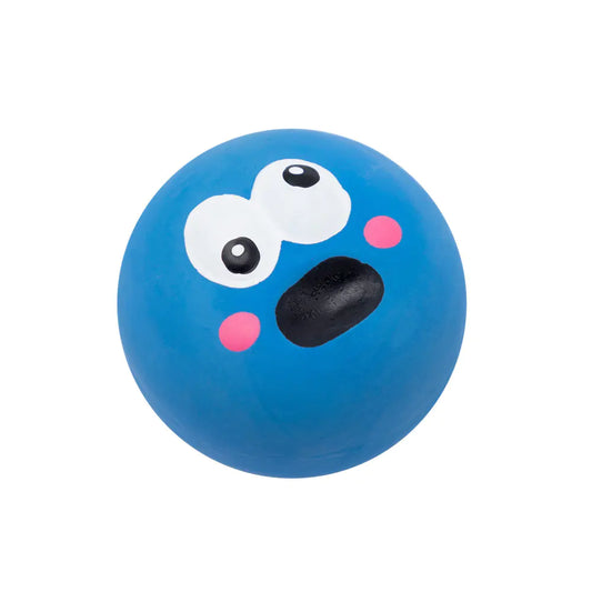 Cute Cartoon Big Eyeball Dog Interactive Latex Toy Ball