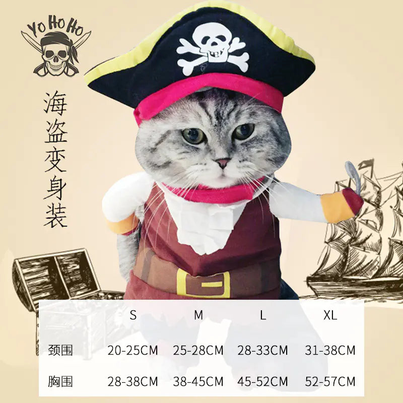 Halloween Pet Costume for Small Dogs with Knife Prop